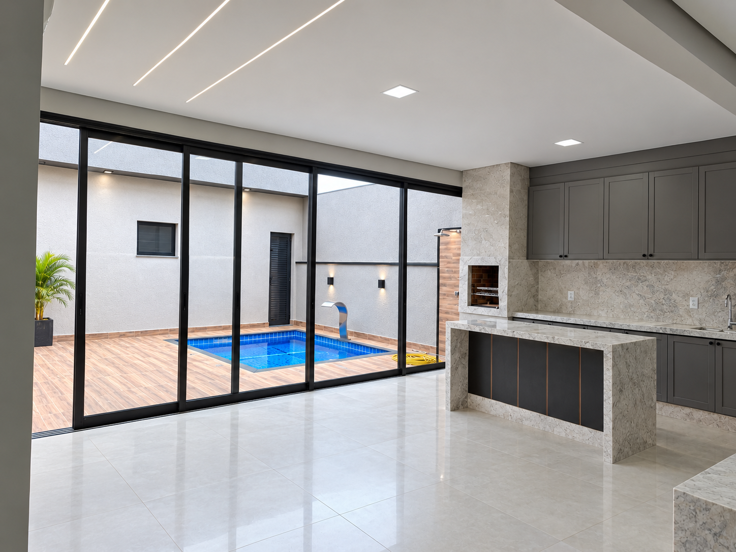 Casa Térrea Contemporânea de Alto Padrão em Condomínio